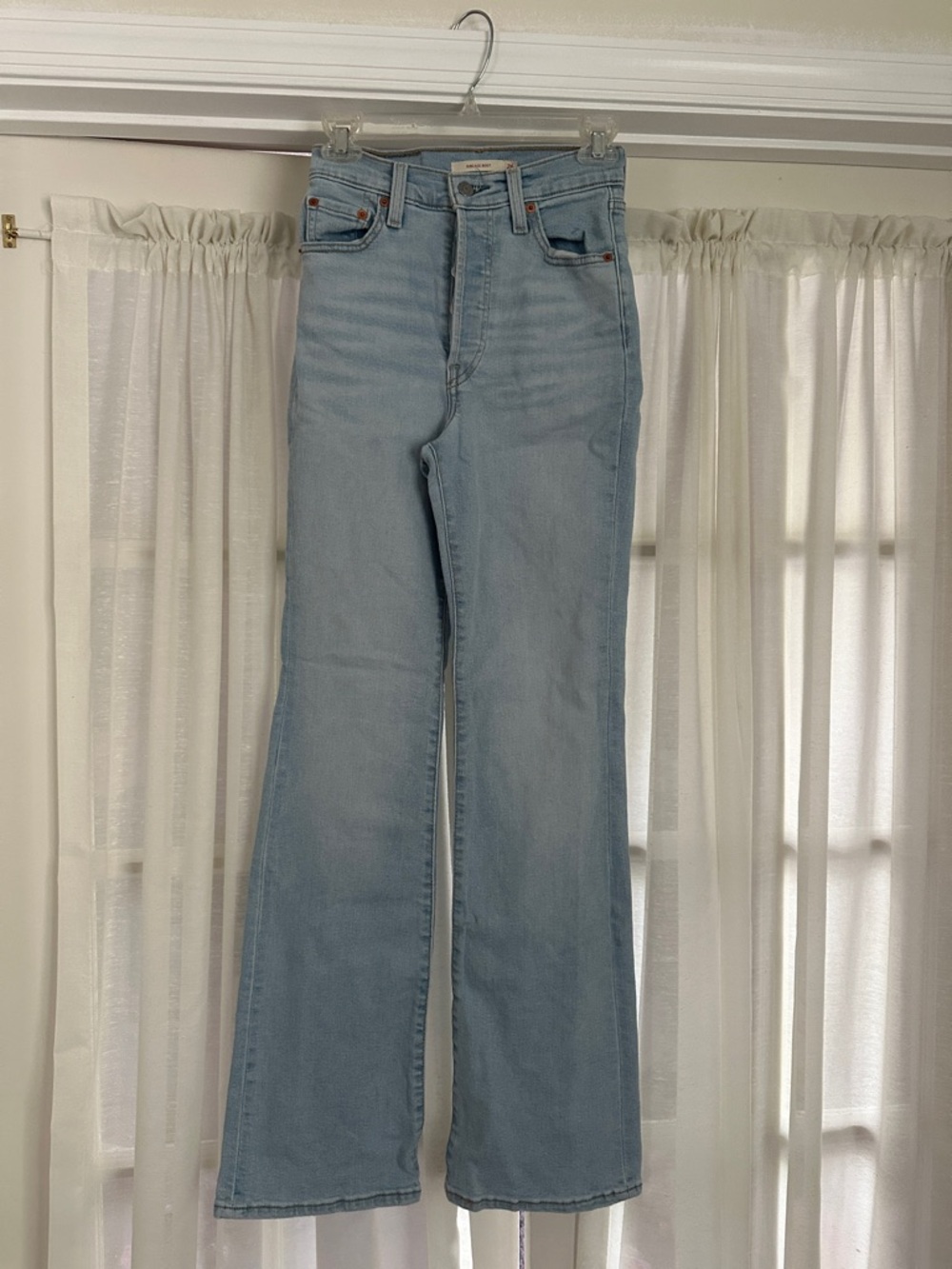 Levi's Light Blue High-Rise Flare Jeans